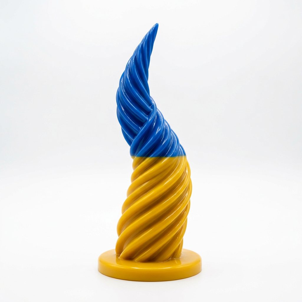 Dragon Tryzub — Spiral ridges. Mythical confidence.